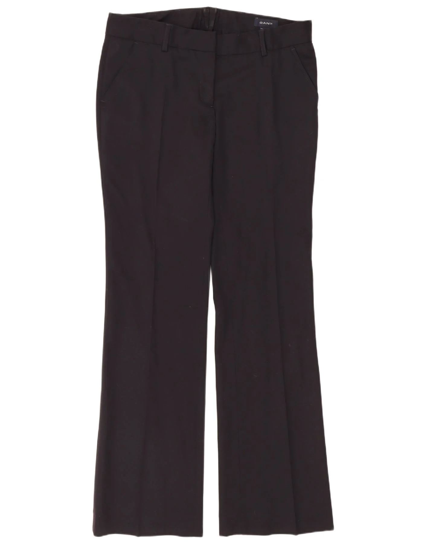 Gant Womens Bootcut Suit Trousers UK 12 Medium W34 L33 Black Wool