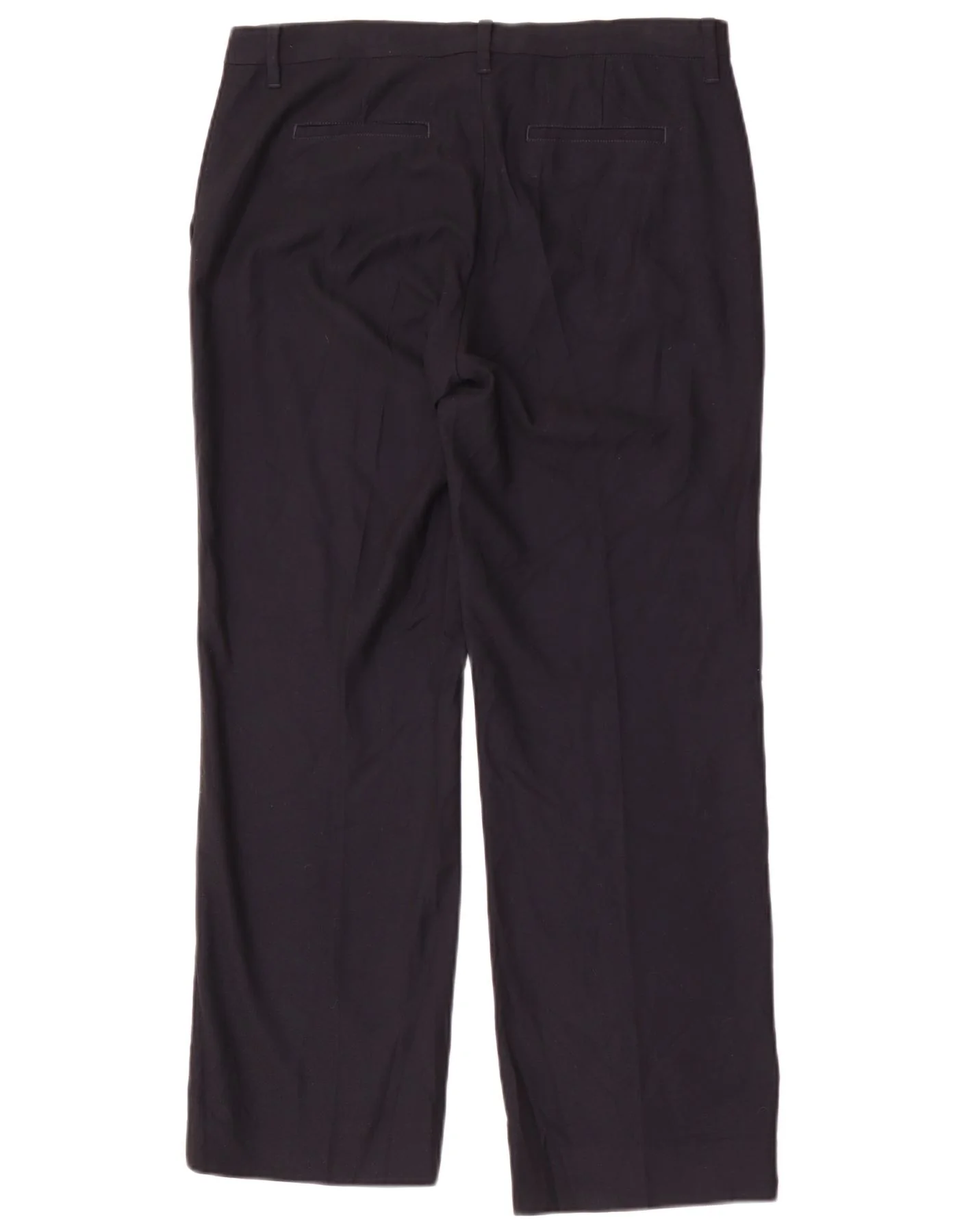 Gant Womens Straight Suit Trousers UK 14 Large W30 L29 Navy Blue Polyester - Image 2