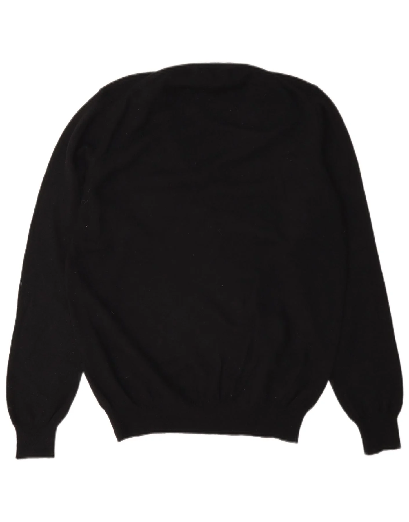Gant Womens V-Neck Jumper Sweater UK 14 Large Black Wool - Image 2