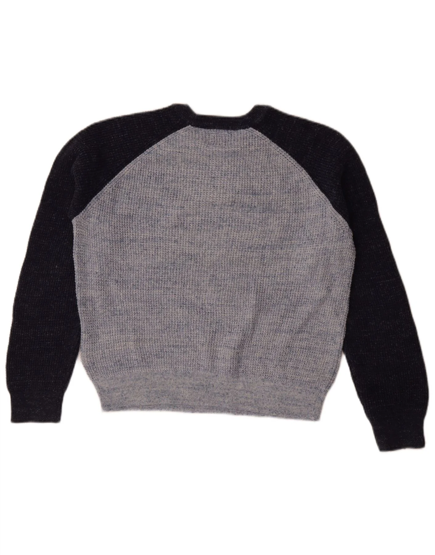 Gap Boys Crew Neck Jumper Sweater 11-12 Years XL Blue Colourblock Cotton - Image 2