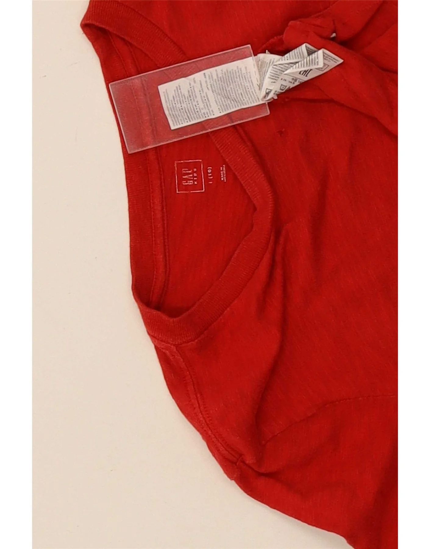 Gap Boys Graphic Top Long Sleeve 9-10 Years Small Red Cotton - Image 5