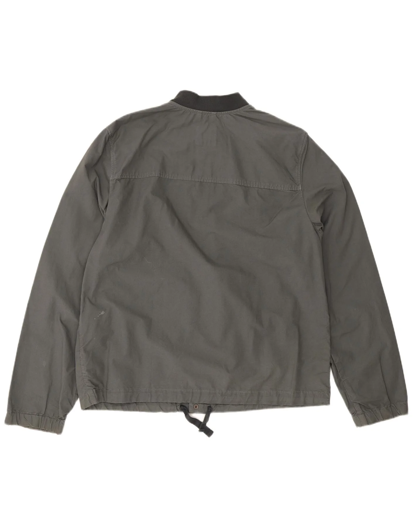 Gap Mens Bomber Jacket UK 40 Large Grey Cotton - Image 2