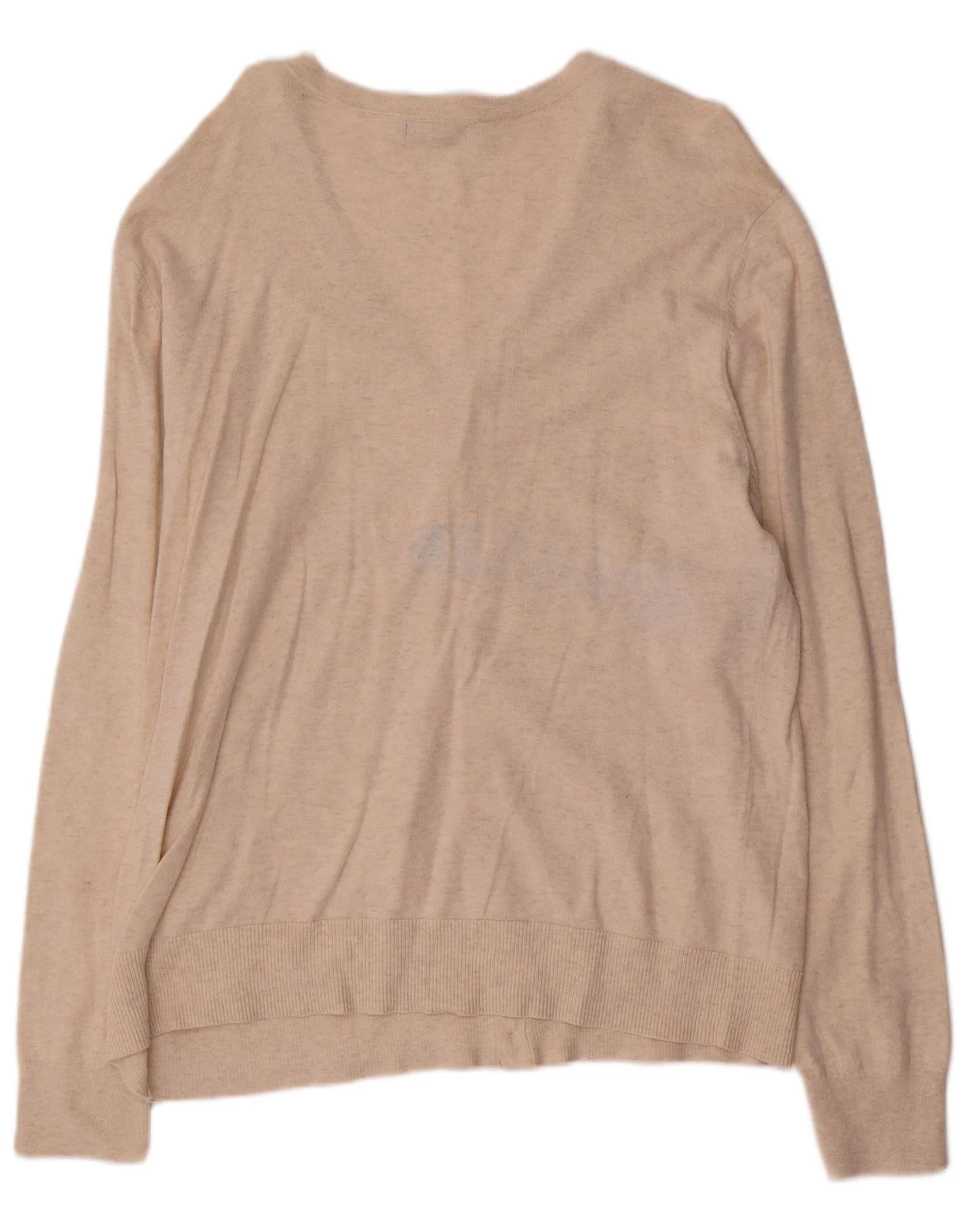 Gap Womens Cardigan Sweater UK 18 XL Beige Cotton - Image 2