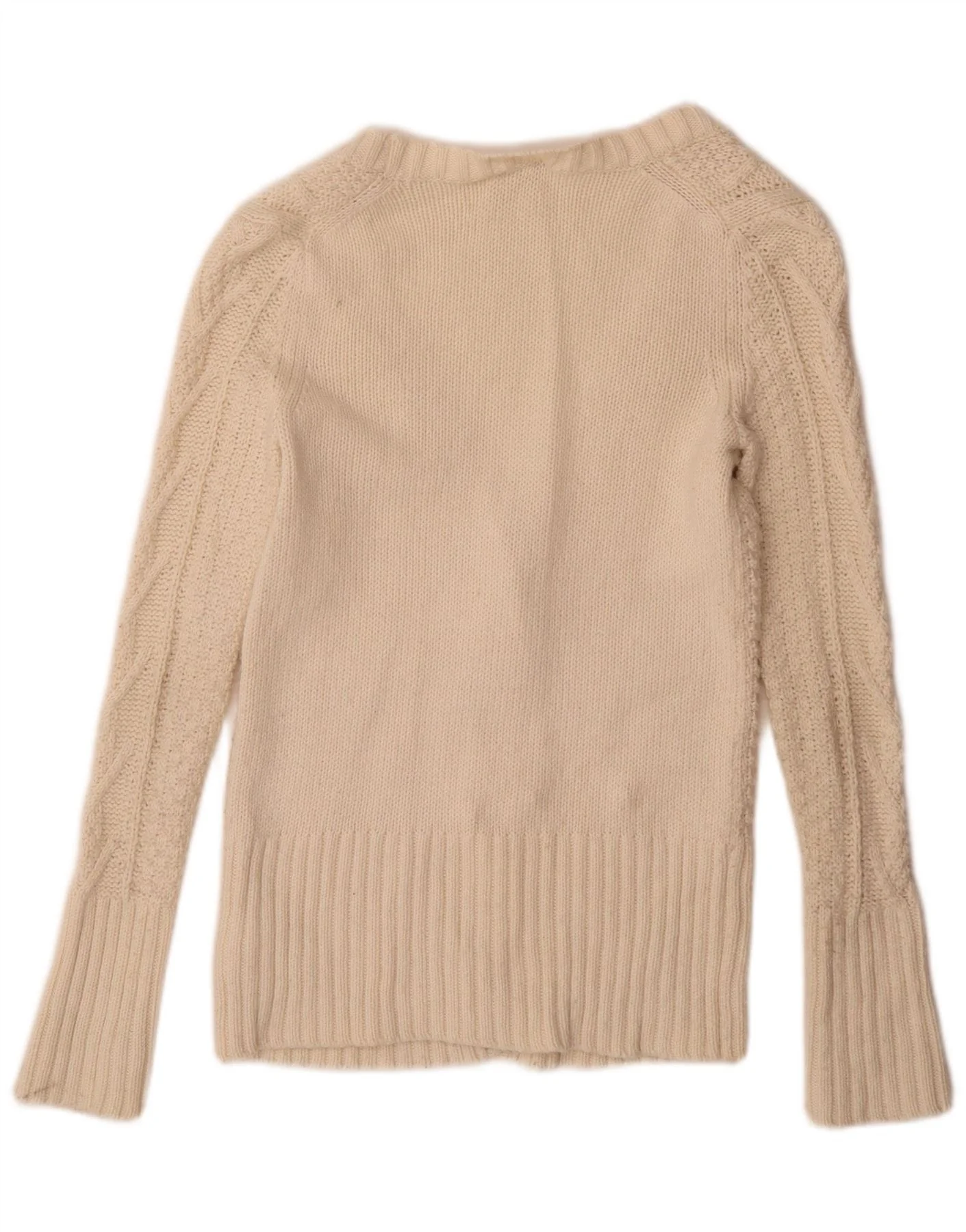 Gap Womens Cardigan Sweater UK 4 XS Off White Cotton - Image 2