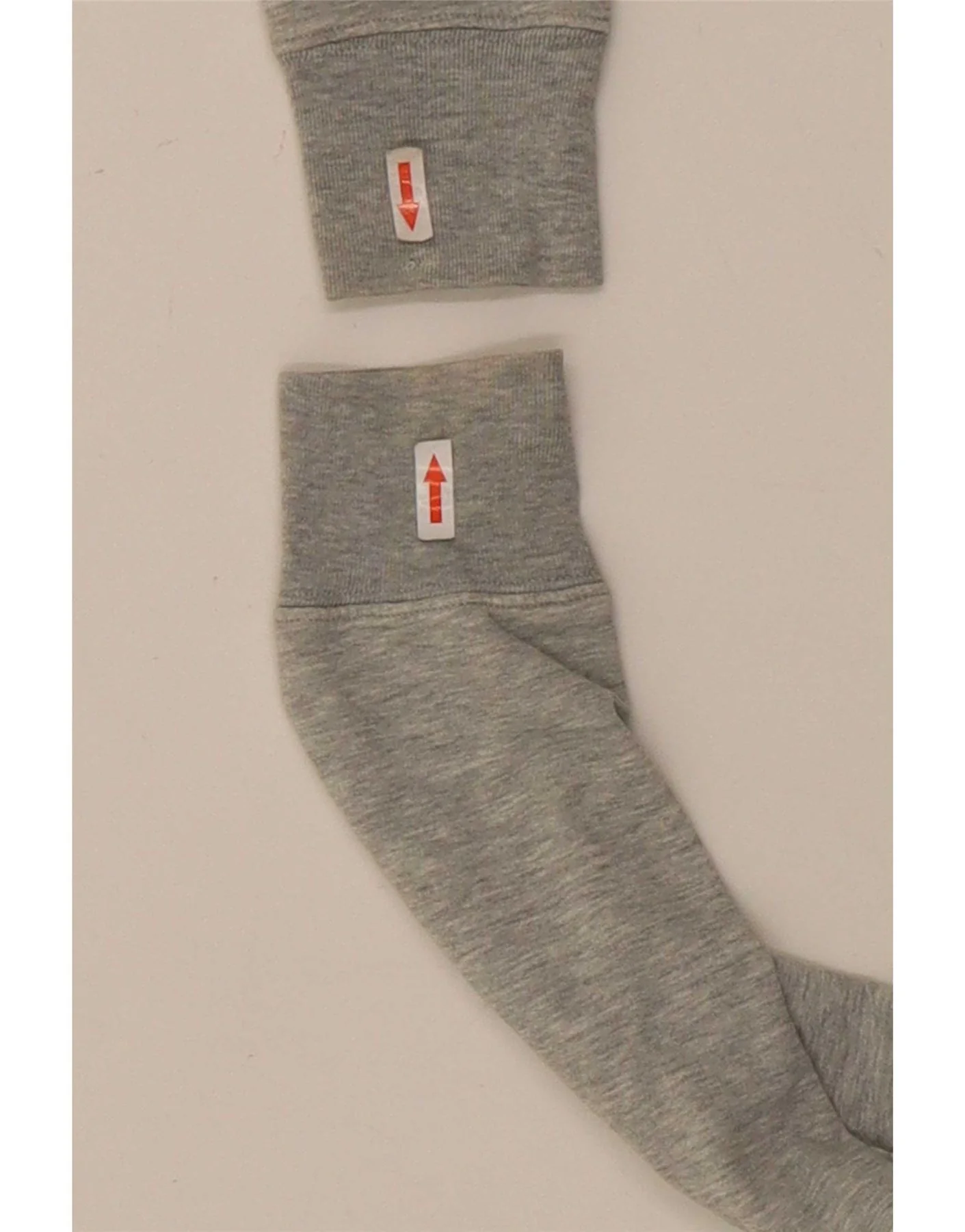 Gap Womens Graphic Zip Hoodie Sweater UK 8 Small Grey Flecked - Image 4