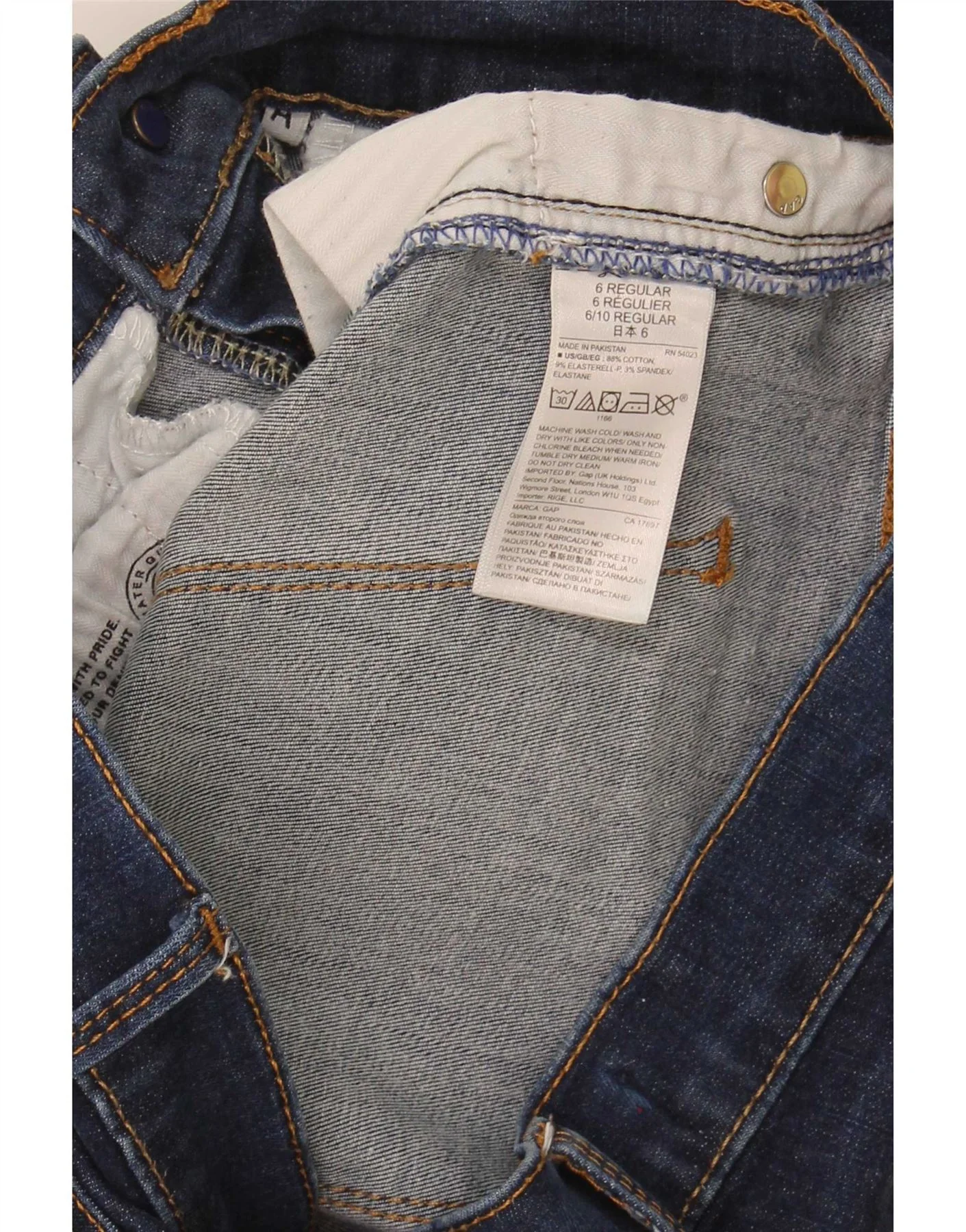 Gap Womens Skinny Jeans US 6 Medium W28 L27 Navy Blue Cotton - Image 4