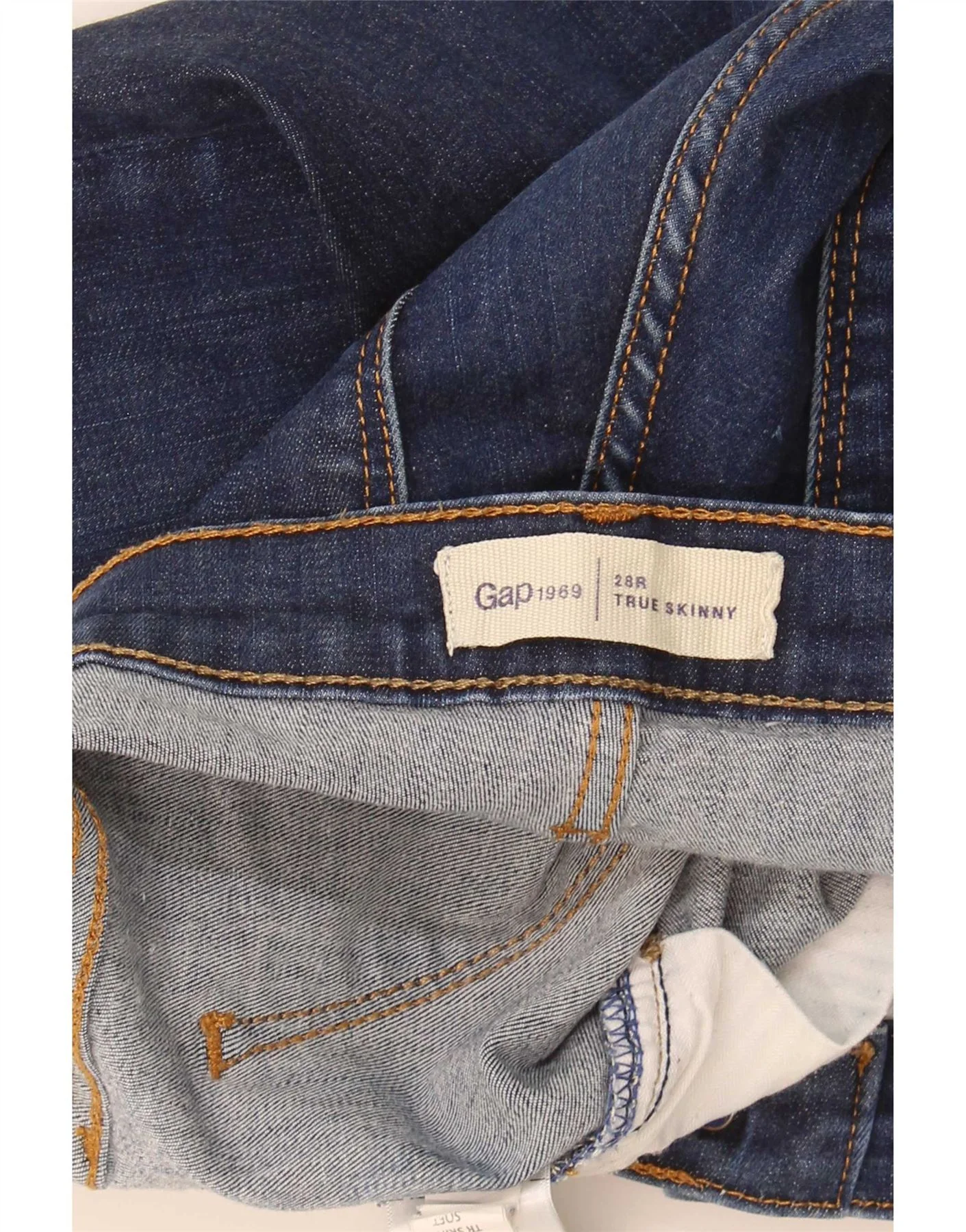 Gap Womens Skinny Jeans US 6 Medium W28 L27 Navy Blue Cotton - Image 5