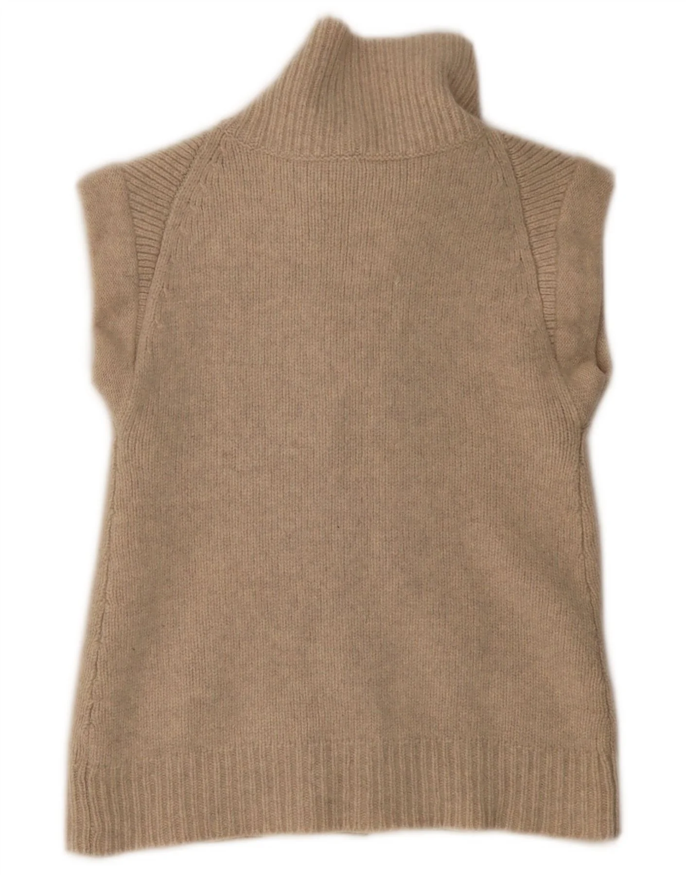 Gap Womens Sleeveless Open Cardigan Sweater UK 8 Small Beige - Image 2