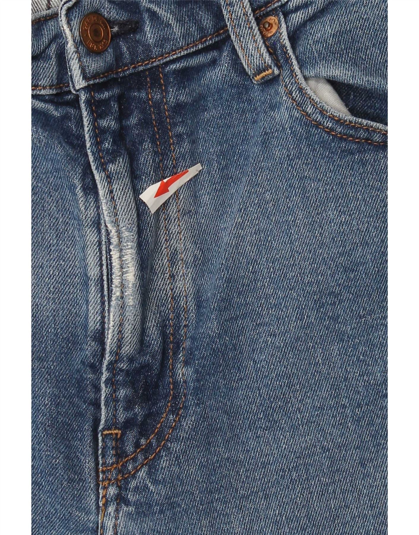 Gap Womens Stride High Rise Wide Leg Jeans US 10 Large W30 L31 Blue Cotton - Image 3
