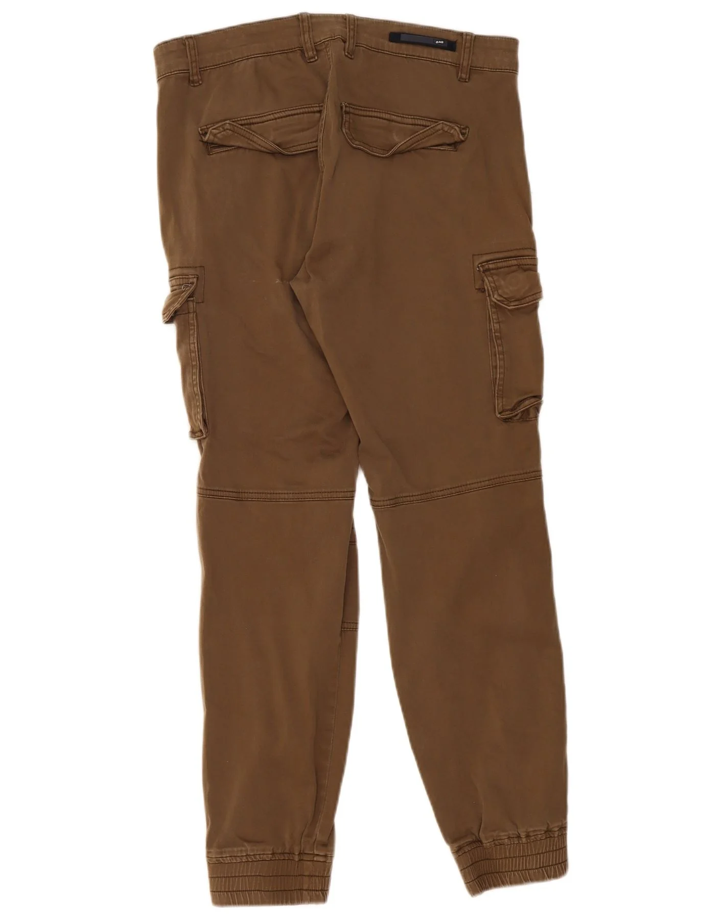 Gas Mens Joggers Cargo Trousers Large W34 L29 Beige - Image 2