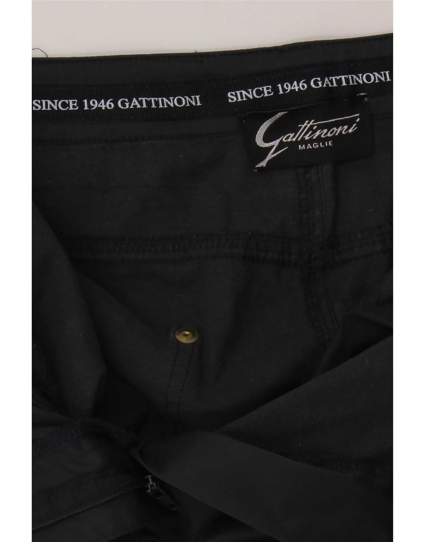Gattinoni Womens Straight Casual Trousers W33 L32 Navy Blue - Image 3