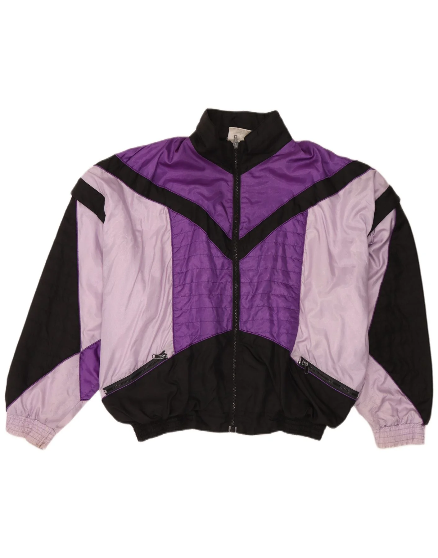 Genesis Mens Tracksuit Top Jacket XL Purple Colourblock