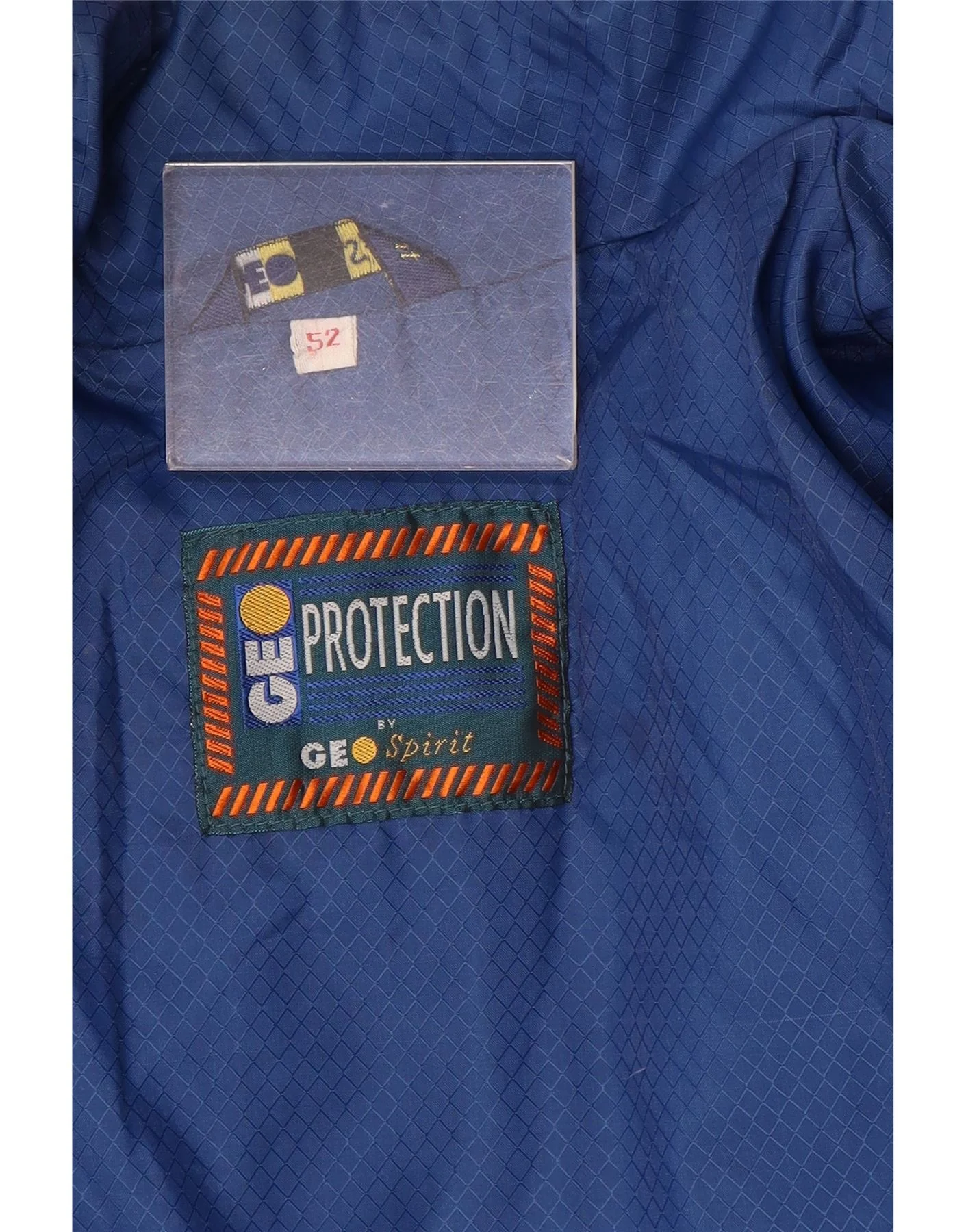 Geo Spirit Mens Gore-Tex Hooded Padded Ski Jacket IT 52 XL Blue Colourblock - Image 3