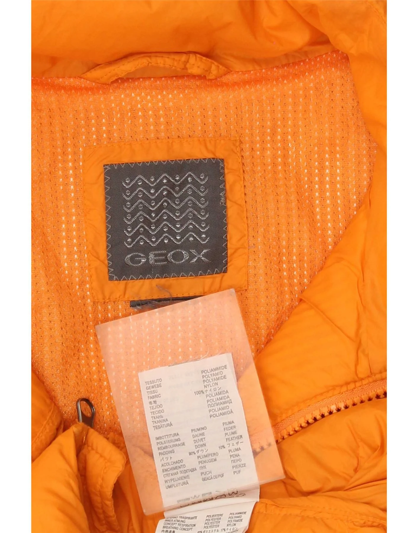 Geox Womens Padded Gilet UK 18 XL Orange Polyamide - Image 4