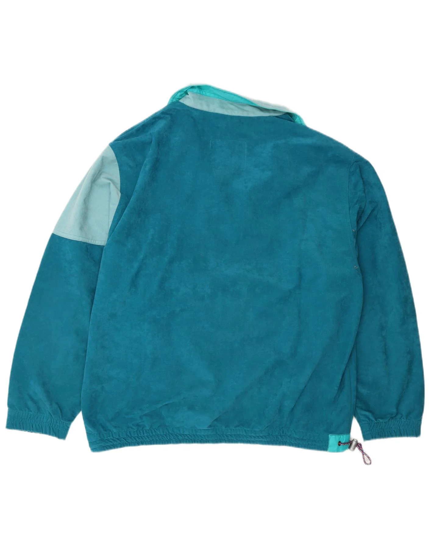 Great Escapes Mens Pullover Tracksuit Top Jacket IT 48 Medium Blue Retro - Image 2