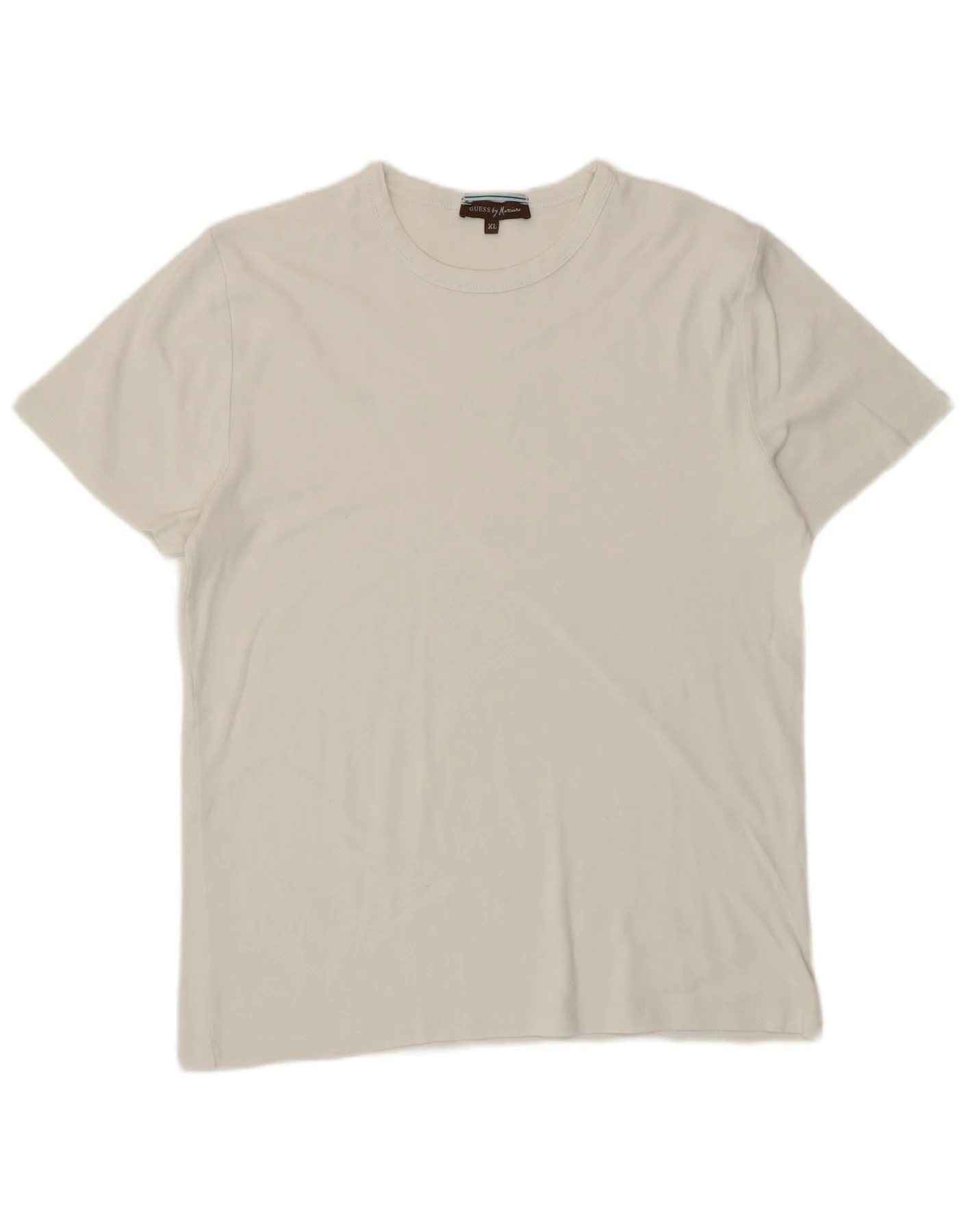 Guess By Marciano Mens Graphic T-Shirt Top XL White