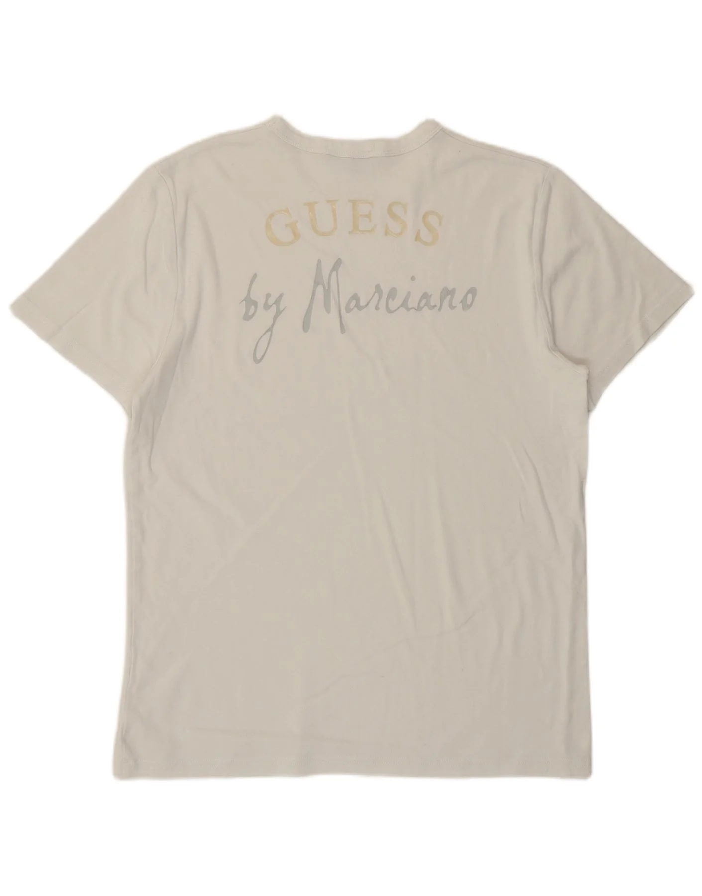 Guess By Marciano Mens Graphic T-Shirt Top XL White - Image 2