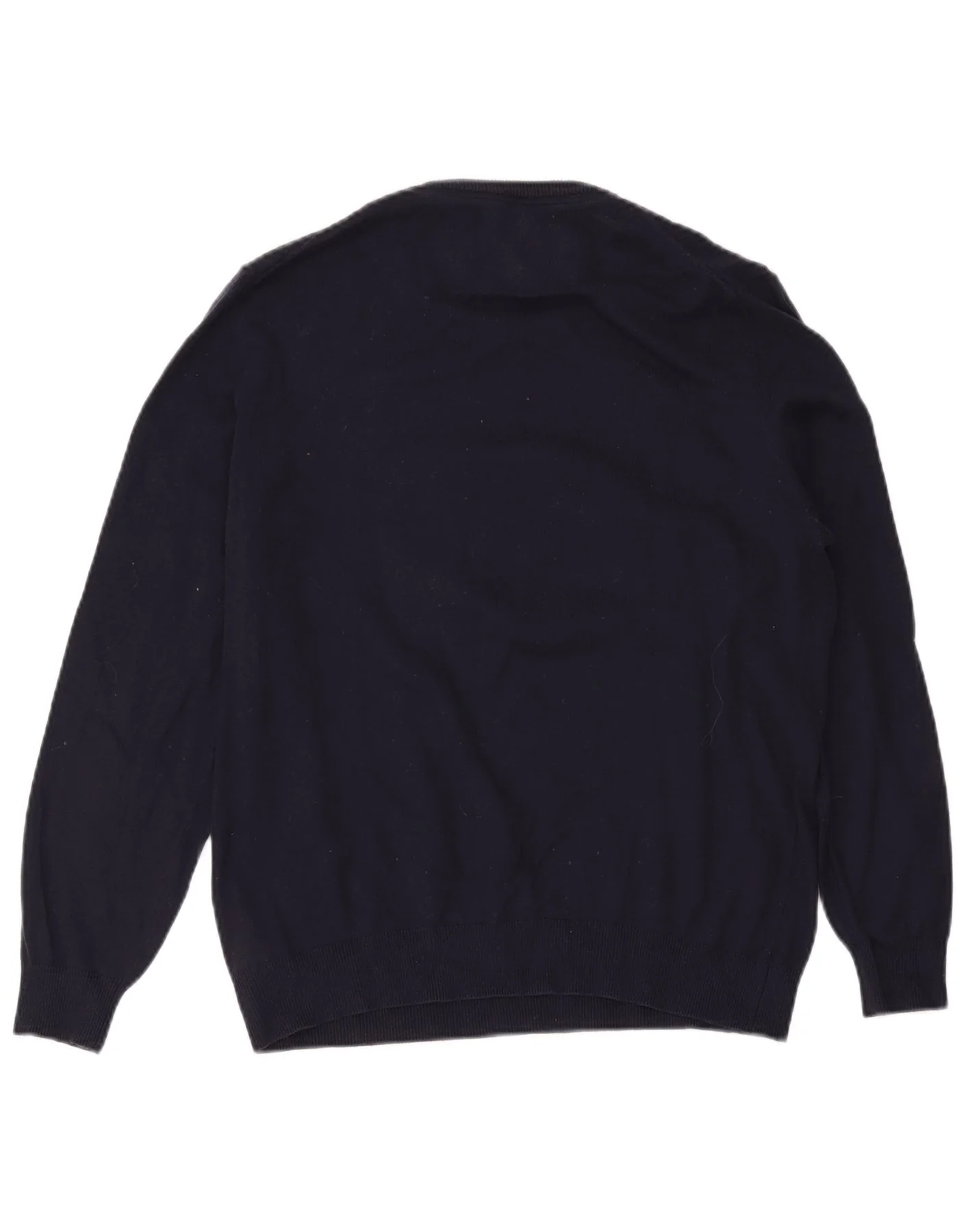 Guess Mens Graphic Boat Neck Jumper Sweater UK 40 Medium Navy Blue - Image 2
