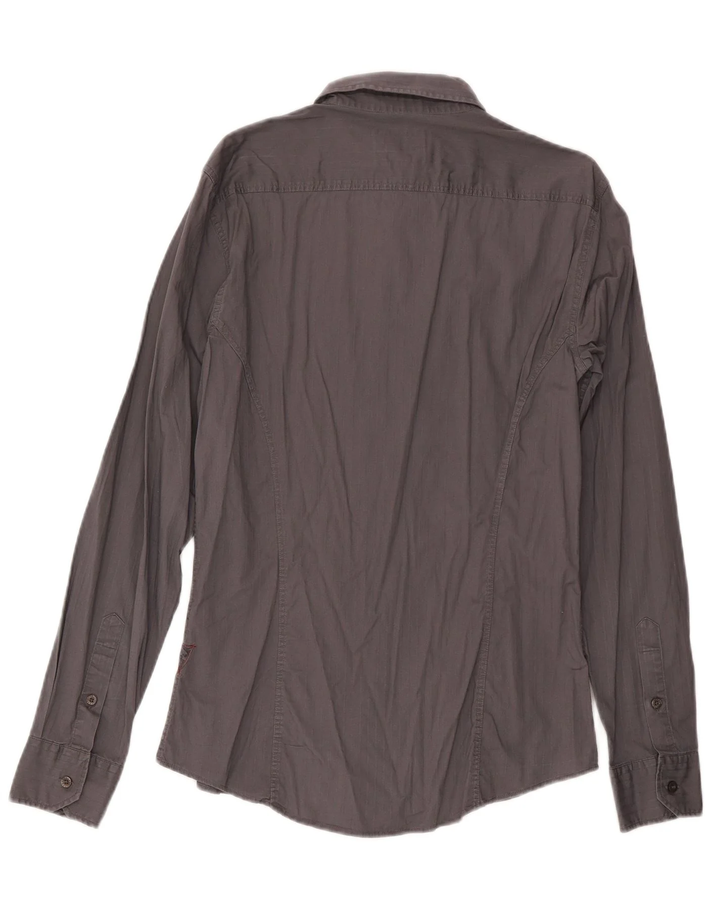 Guess Mens Shirt Large Grey Cotton - Image 2