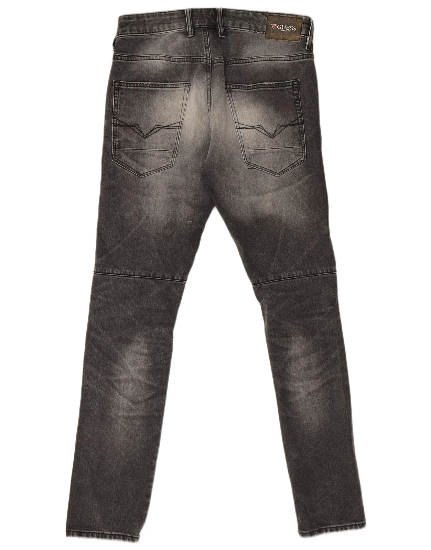Guess Mens Skinny Jeans W31 L31 Grey Cotton - Image 2