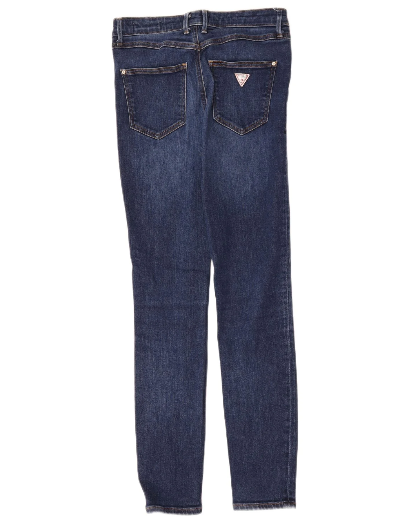 Guess Womens High Rise Skinny Jeans W27 L27 Navy Blue Cotton - Image 2