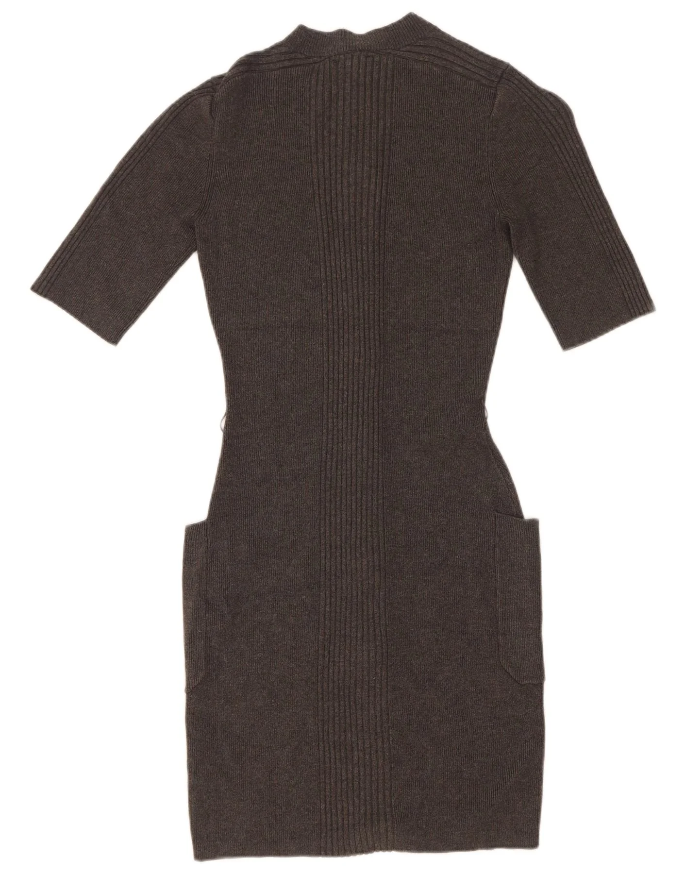 Guess Womens Knit Bodycon Dress UK 14 Medium Grey Viscose - Image 2