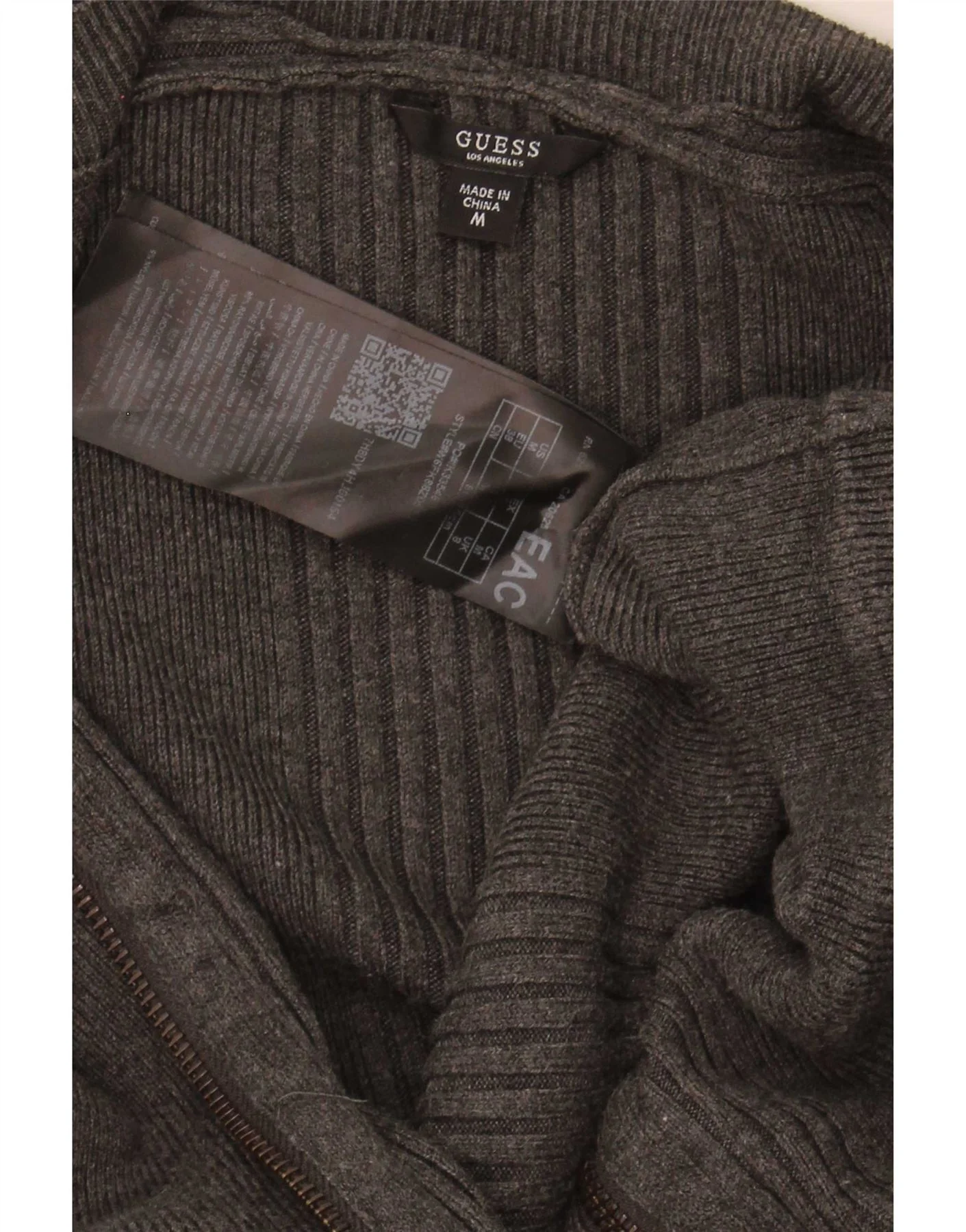 Guess Womens Knit Bodycon Dress UK 14 Medium Grey Viscose - Image 3