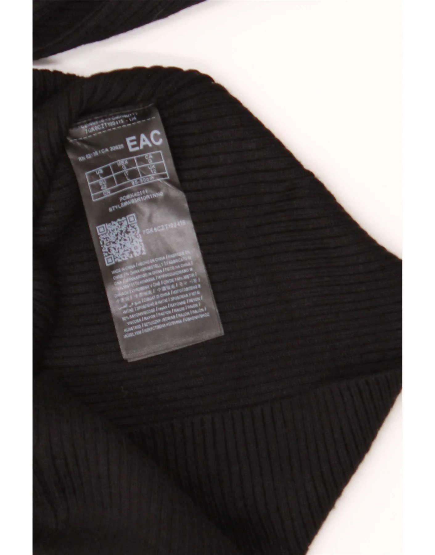 Guess Womens Off Shoulder Top UK 12 Medium Black Rayon - Image 3