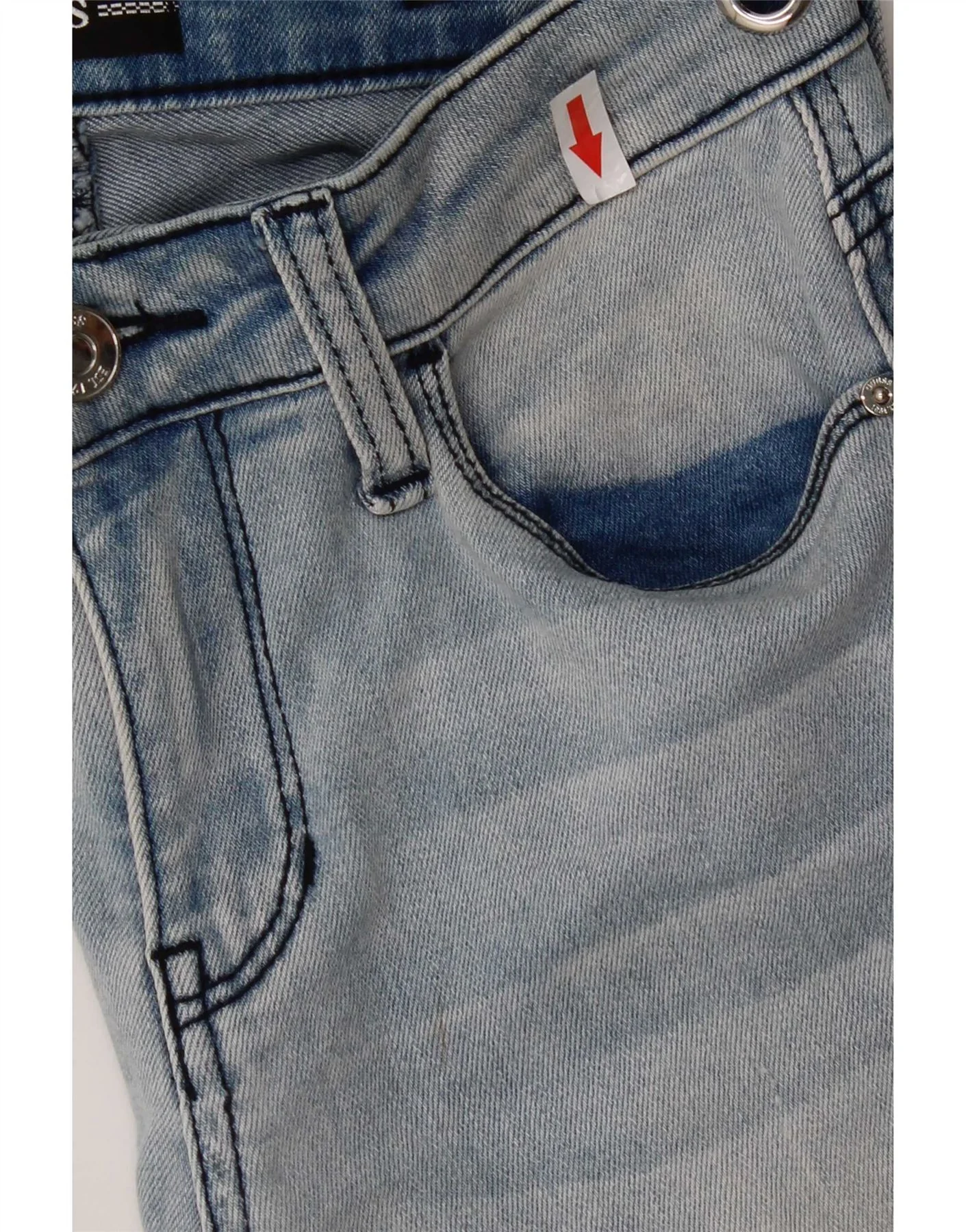 Guess Womens Sexy Curve Skinny Jeans W25 L28 Blue - Image 5