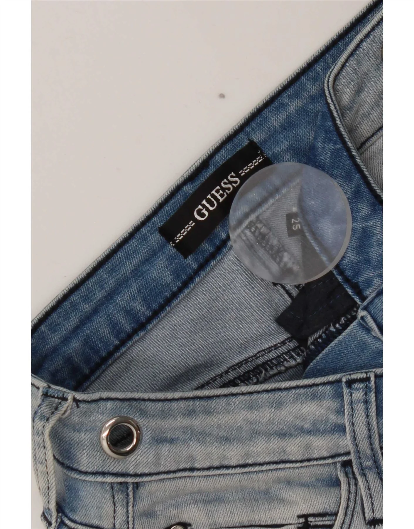 Guess Womens Sexy Curve Skinny Jeans W25 L28 Blue - Image 6
