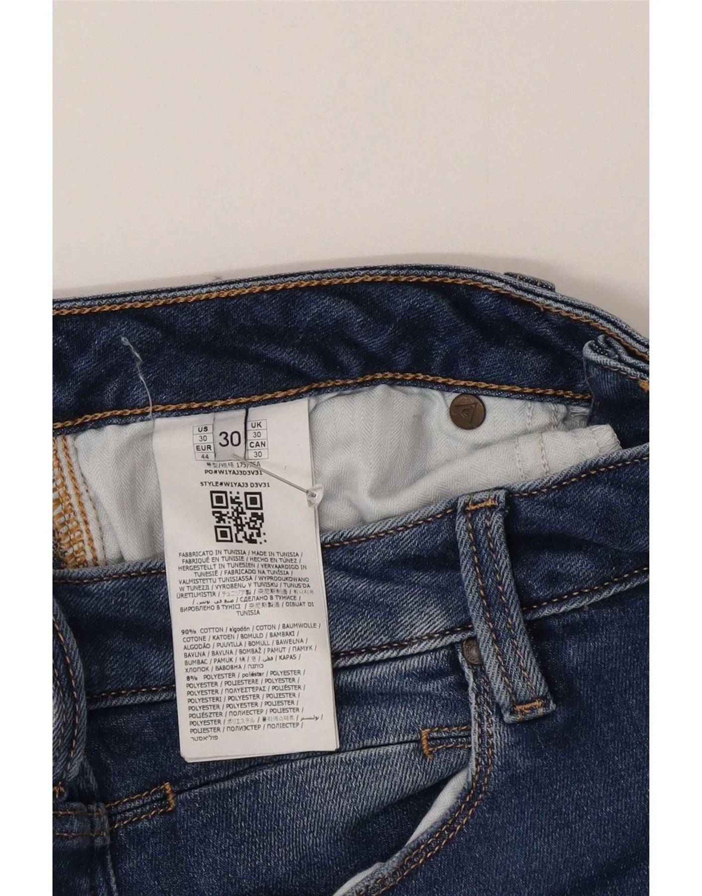 Guess Womens Skinny Jeans W30 L30 Blue Cotton - Image 3