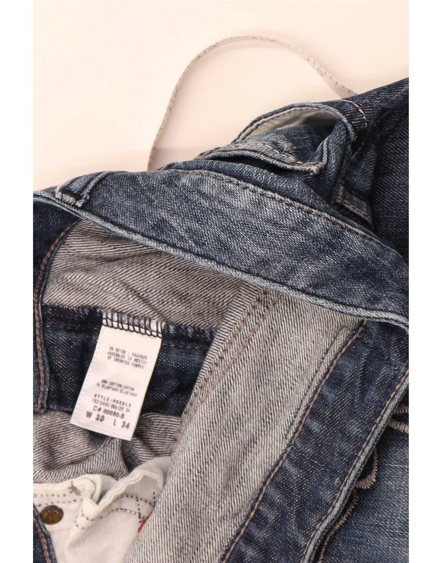 Guess Womens Slim Jeans W30 L30 Blue Cotton - Image 4