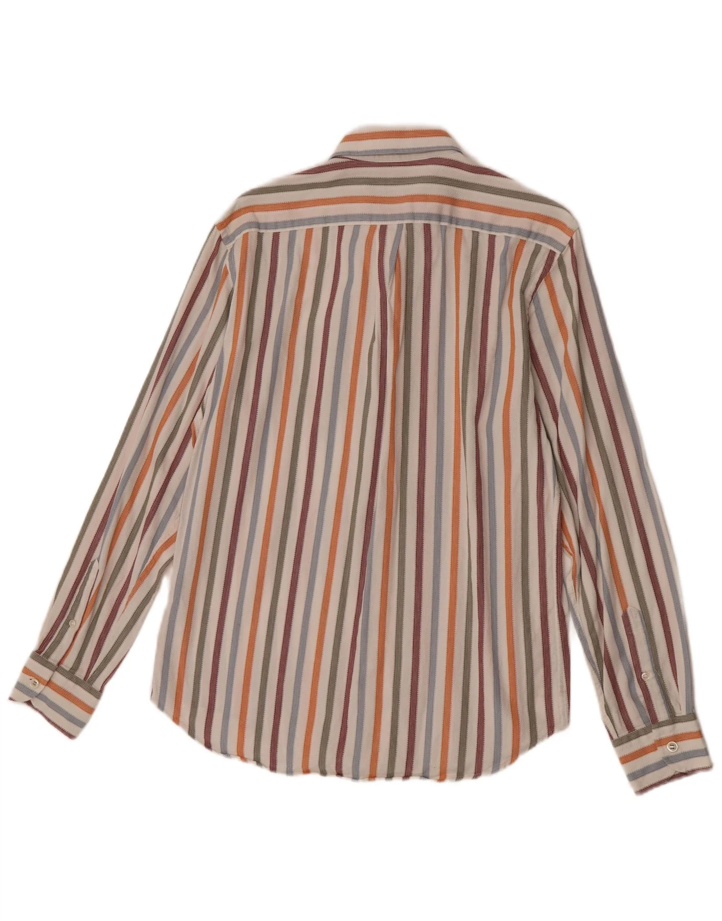 Harmont & Blaine Mens Regular Fit Shirt Large Multicoloured Striped Cotton - Image 2