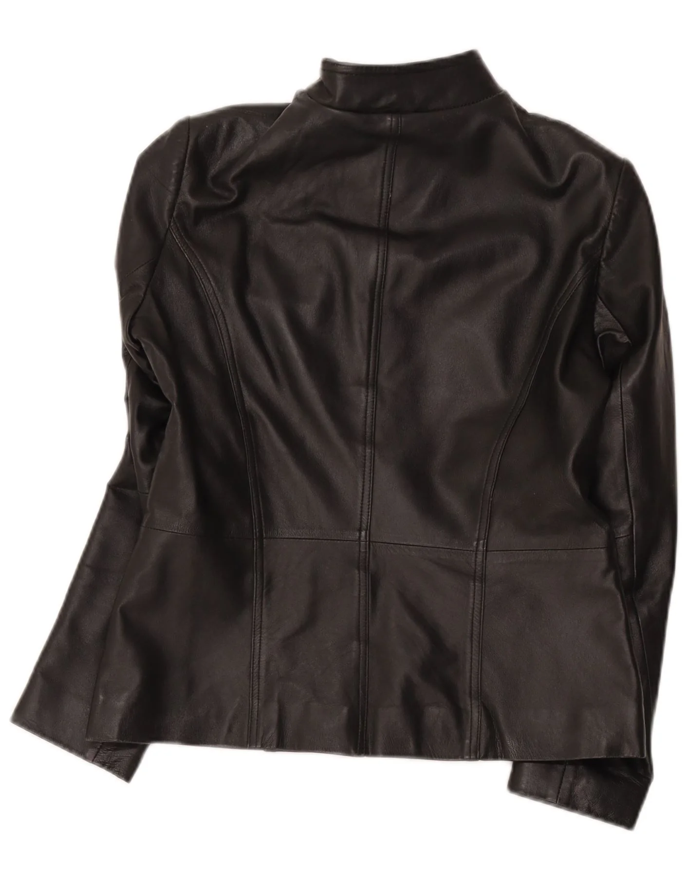 Helium Womens Military Leather Jacket UK 14 Medium Black - Image 2