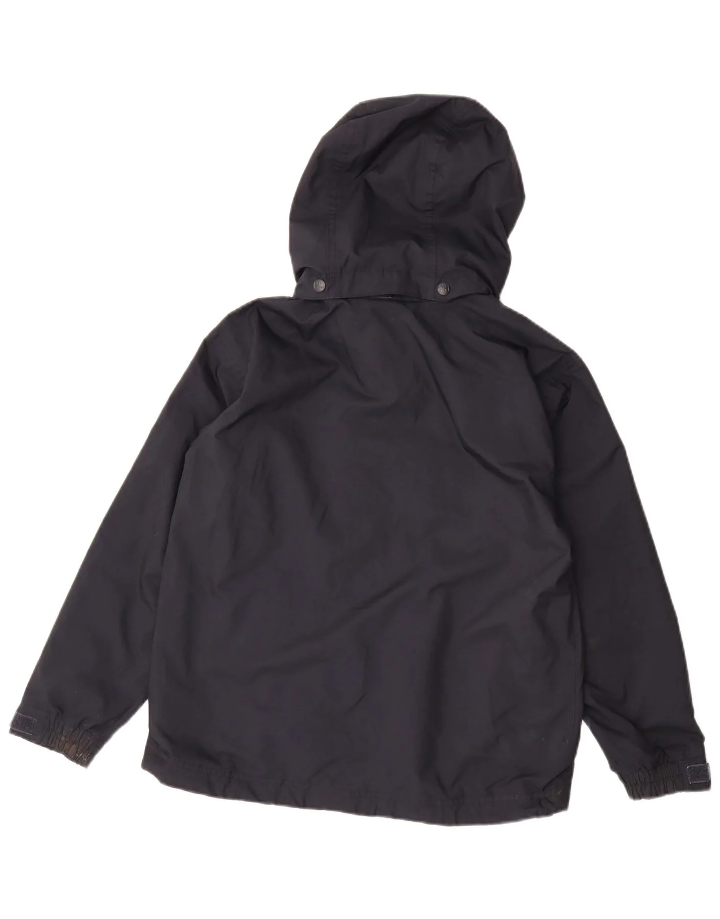 Helly Hansen Boys Hooded Rain Jacket 11-12 Years Navy Blue Polyester - Image 2