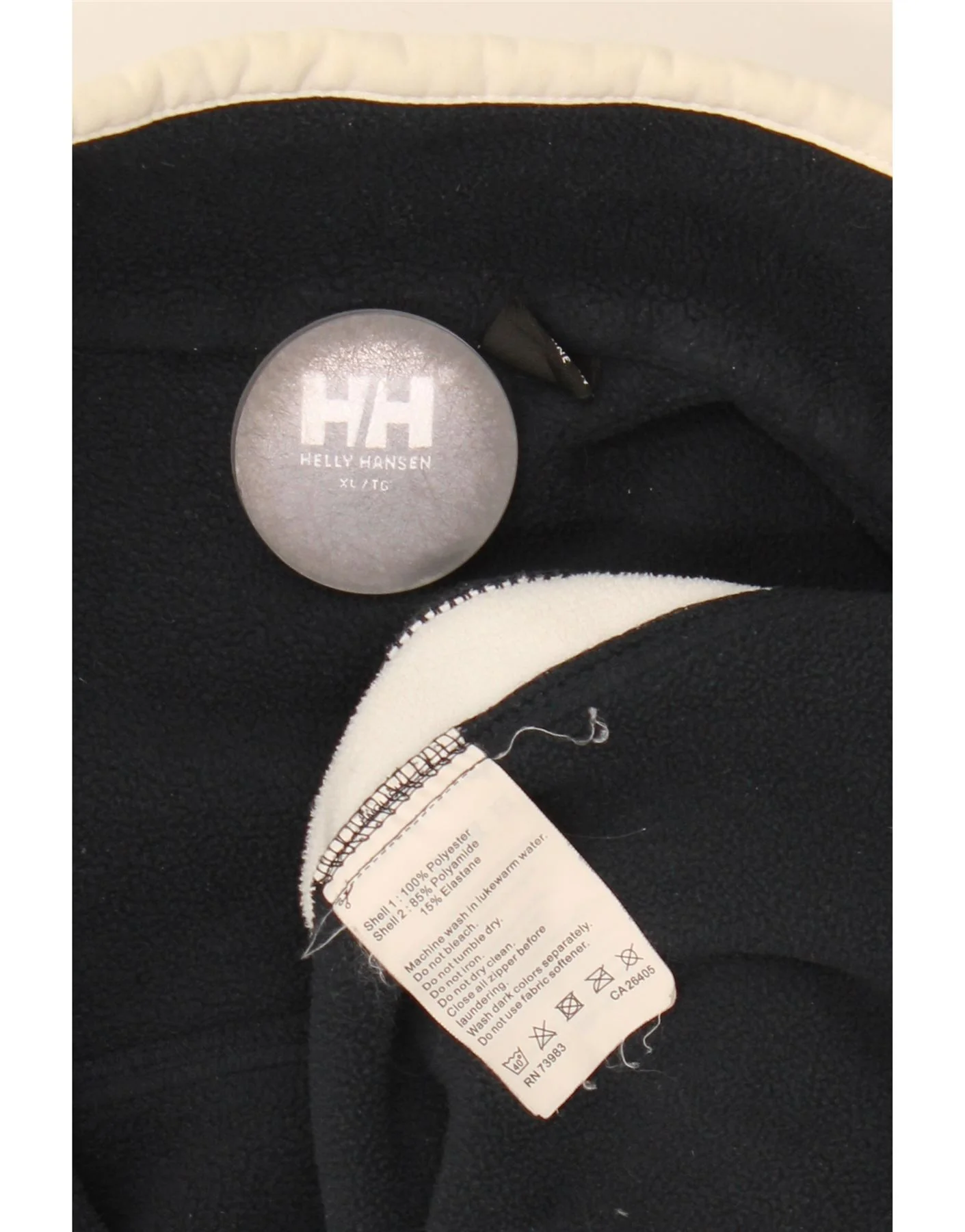 Helly Hansen Mens Fleece Jacket UK 42 XL Navy Blue Colourblock Polyester - Image 6