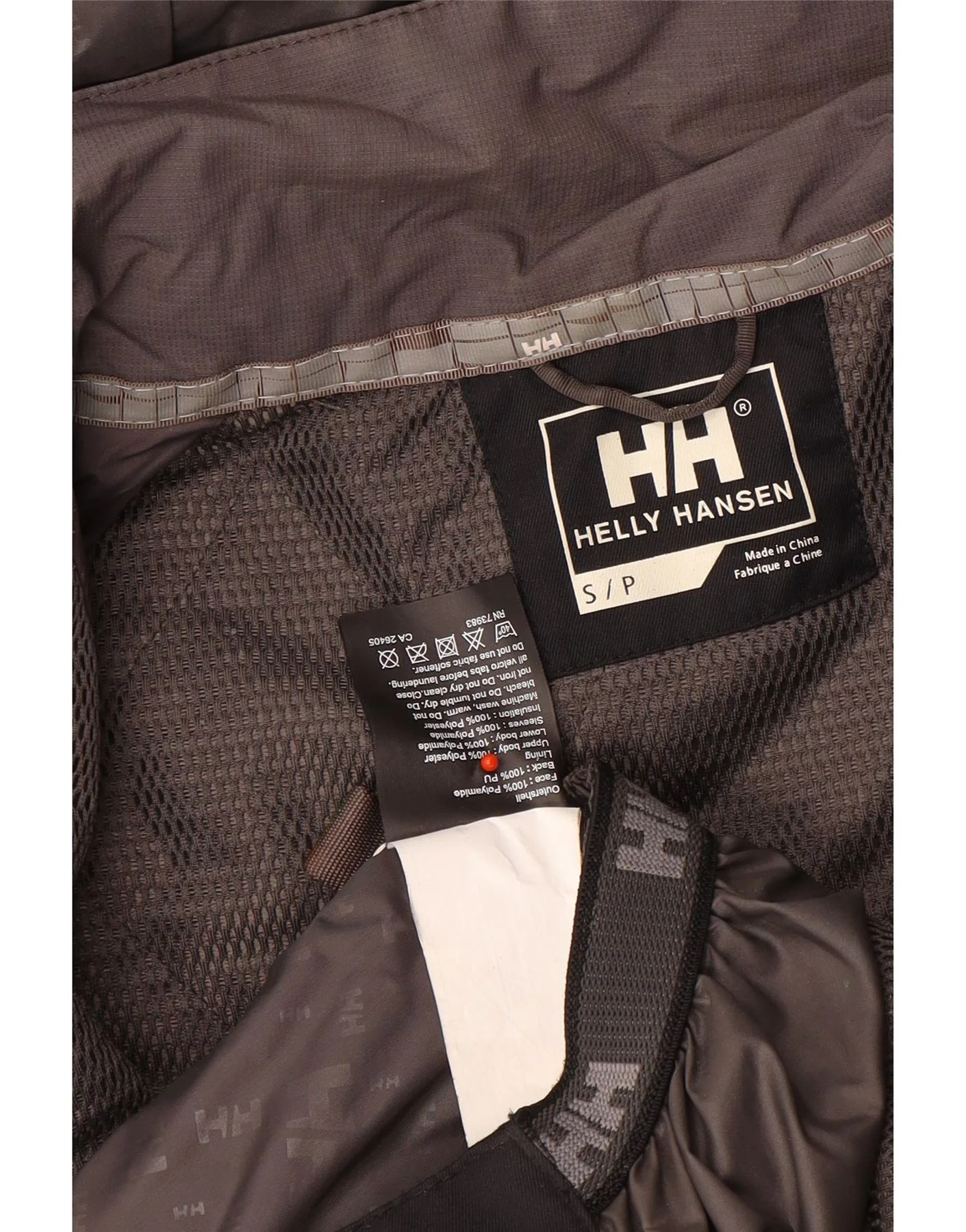 Helly Hansen Mens Hooded Ski Jacket UK 36 Small Grey Colourblock Polyamide - Image 4