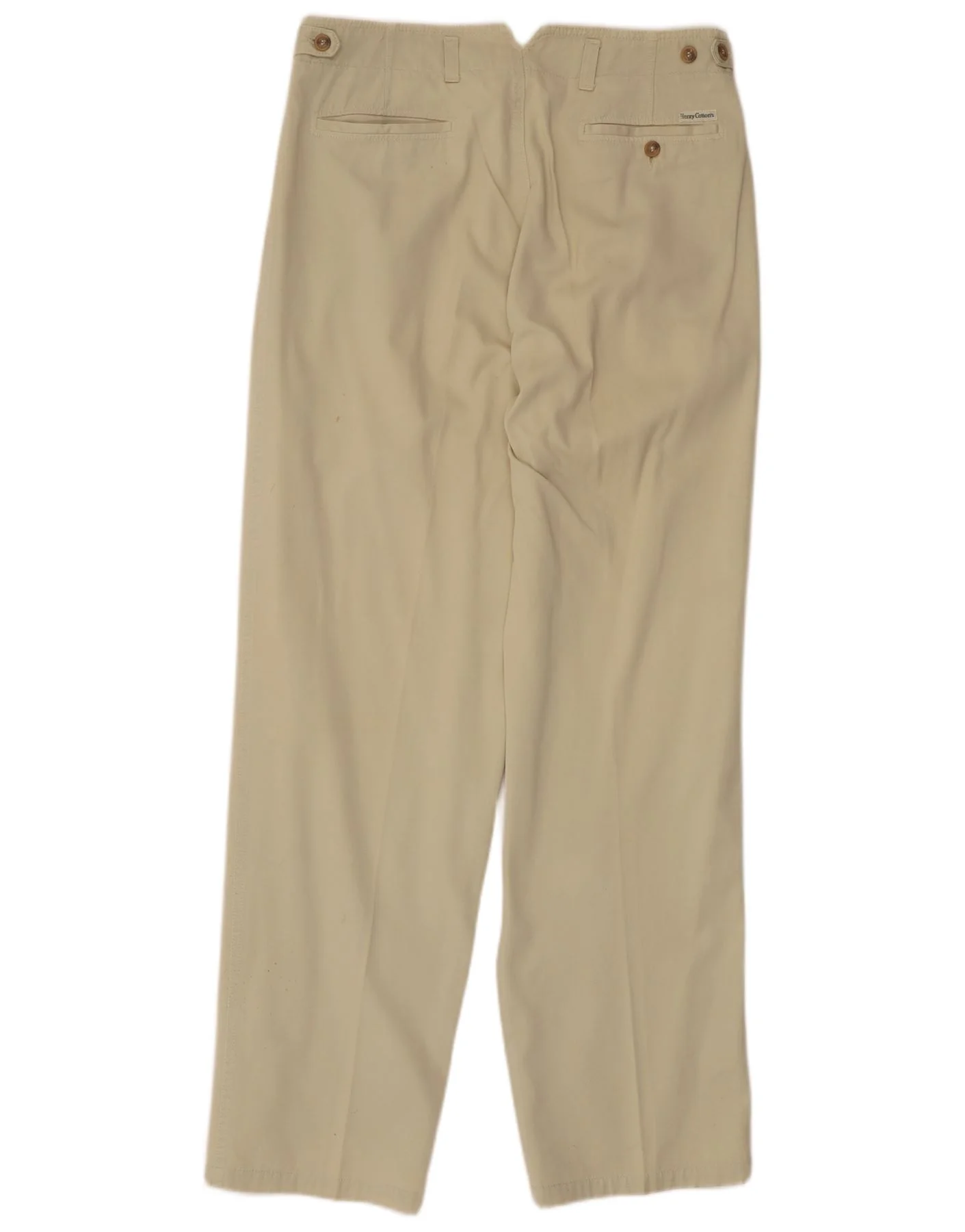 Henry Cottons Mens Pegged Chino Trousers IT 50 Large W34 L32 Beige - Image 2