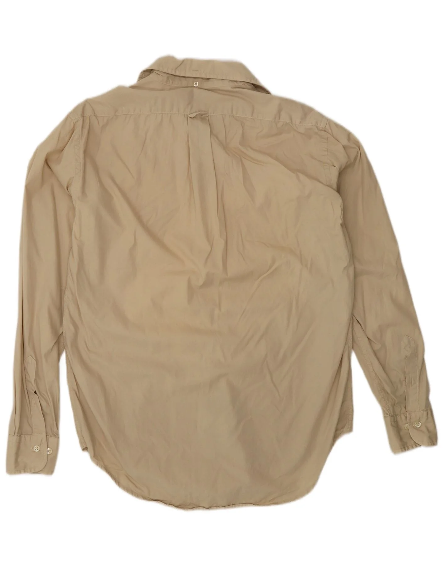 Henry Cottons Mens Shirt Size 40 Medium Beige Cotton - Image 2