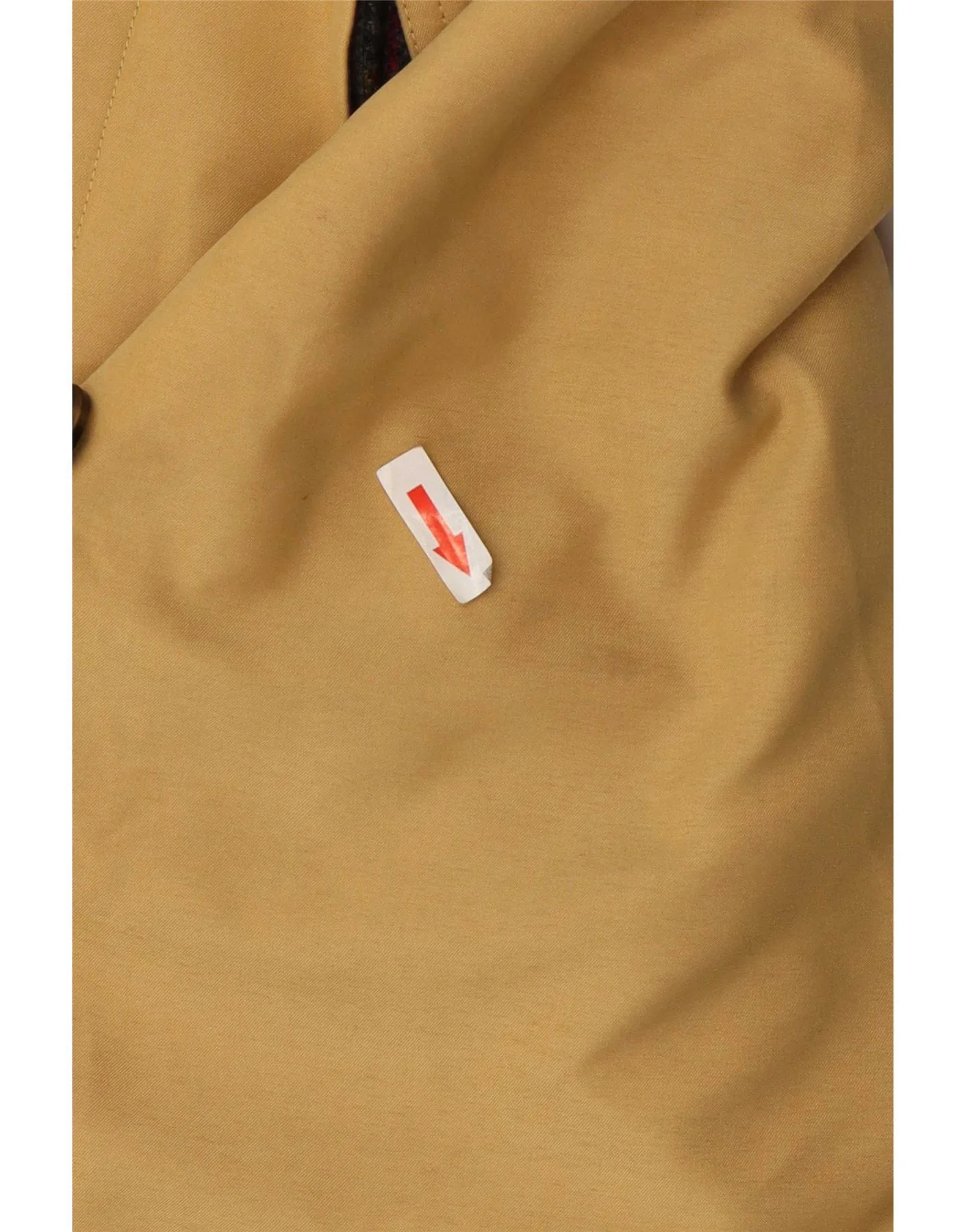 Henry White Womens Overcoat UK 14 Medium Yellow Check Polyester - Image 3