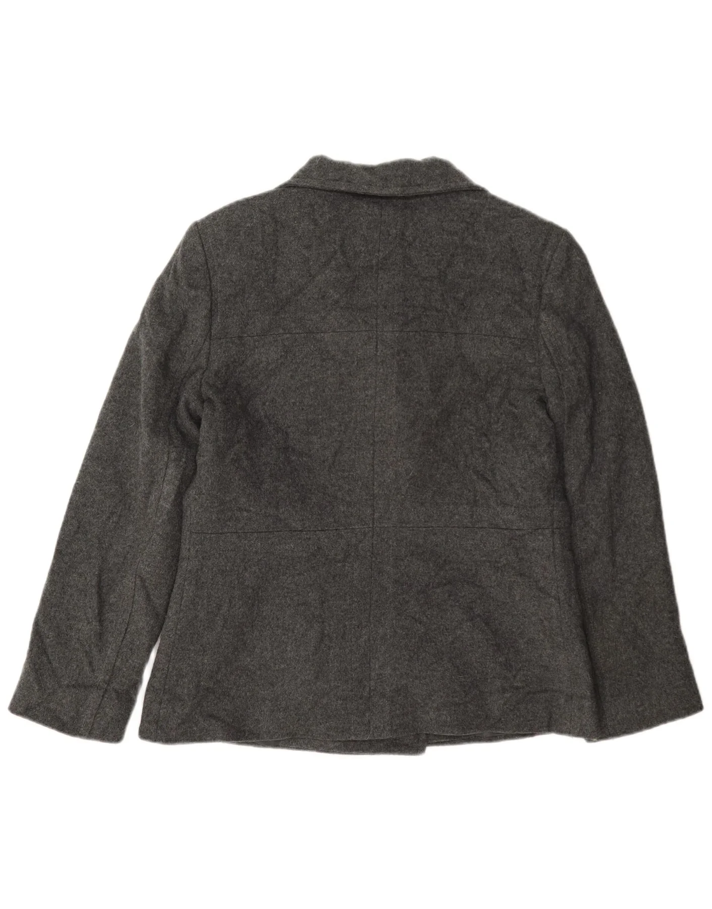 Hobbs Womens Pea Coat UK 12 Medium Grey Wool - Image 2