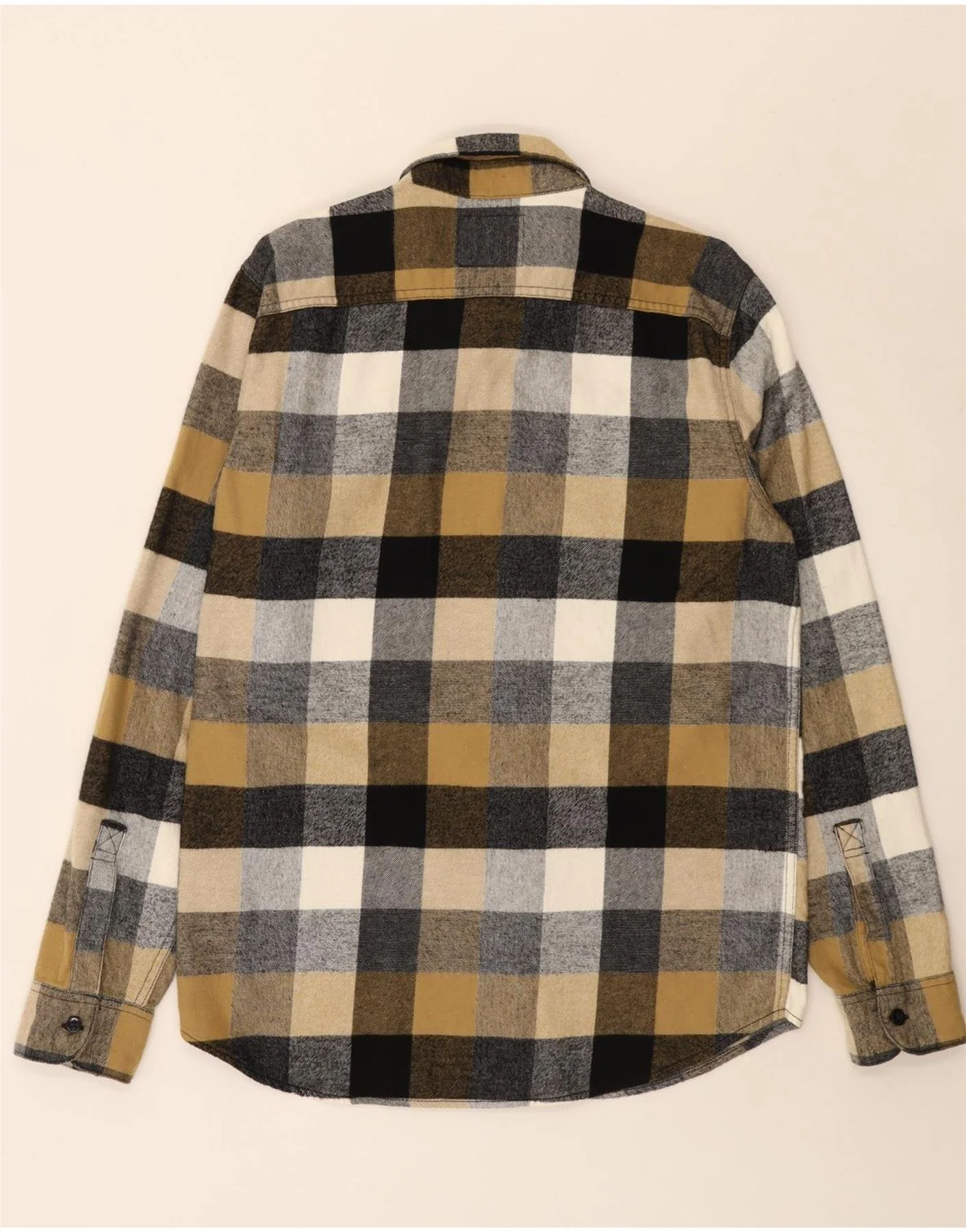 Hollister Mens Flannel Shirt Medium Multicoloured Check Cotton - Image 2