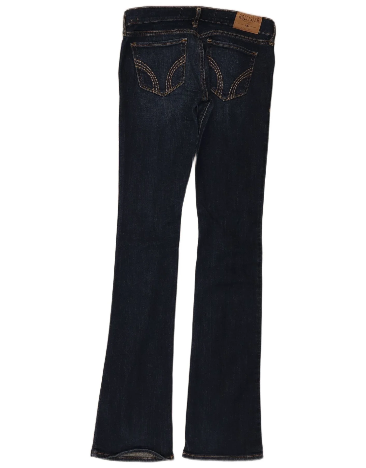 Hollister Womens Flared Jeans US 4 XS W24 L33 Navy Blue Cotton - Image 2