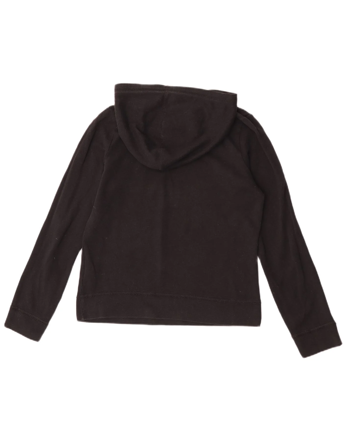 Hollister Womens Graphic Hoodie Jumper UK 10 Small Black Cotton - Image 2