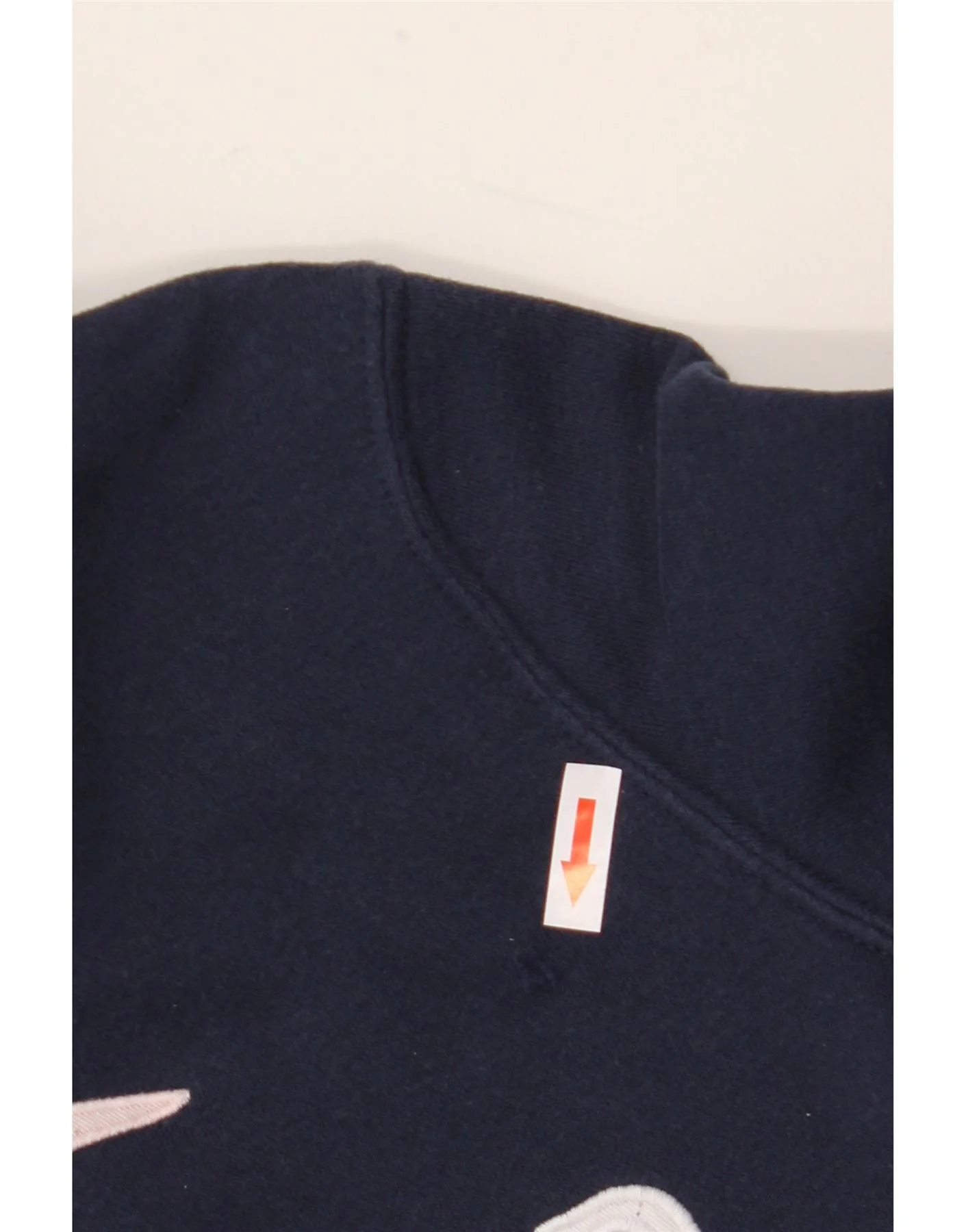 Hollister Womens Graphic Hoodie Jumper UK 6 XS Navy Blue Cotton - Image 3
