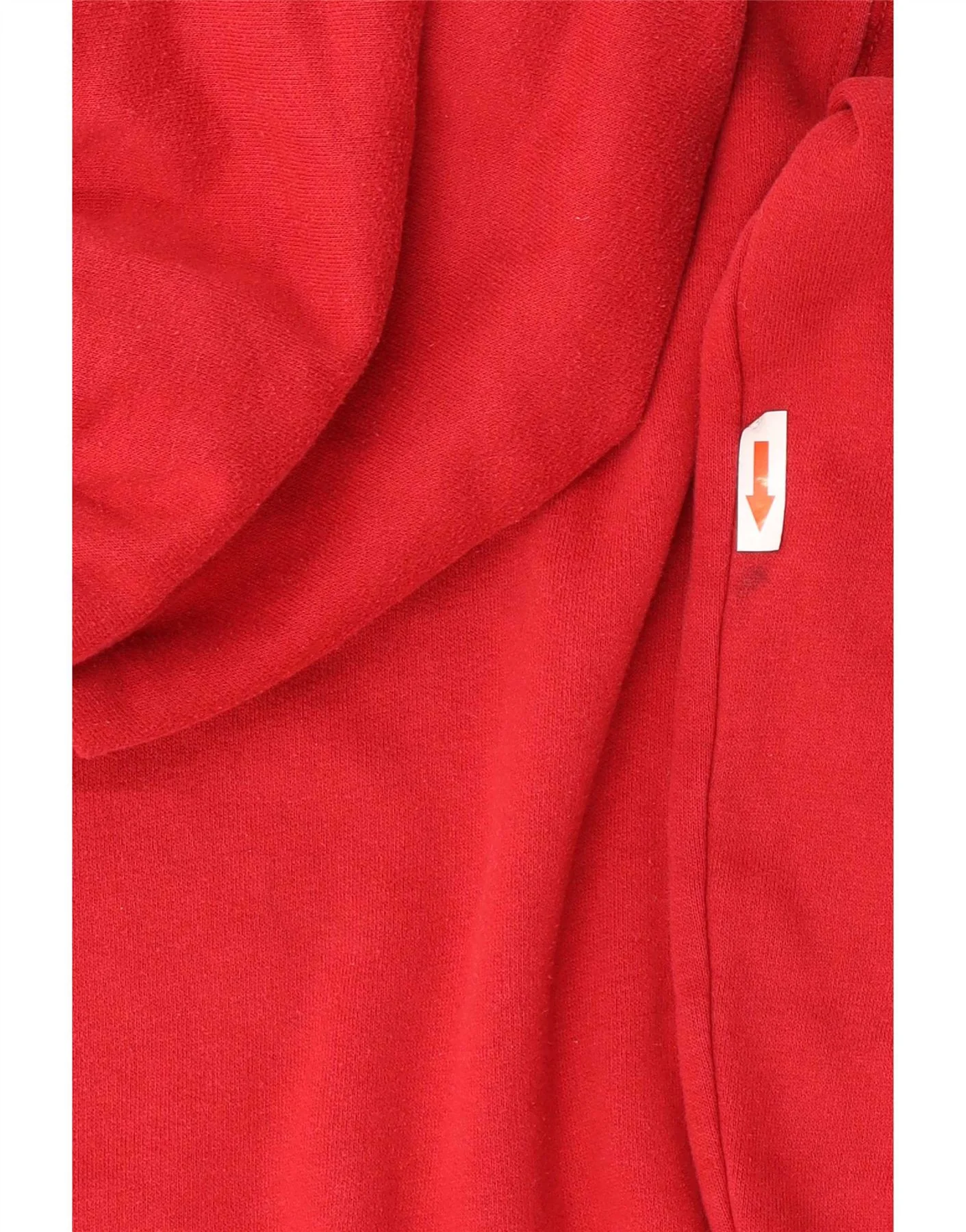 Hollister Womens Graphic Relaxed Fit Hoodie Jumper UK 4 XS Red Cotton - Image 3