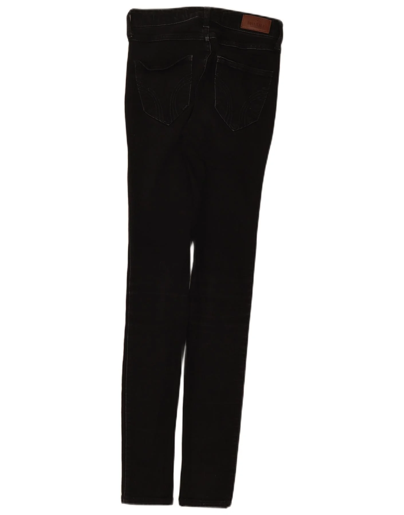 Hollister Womens High Rise Skinny Jeans US 00 2XS W23 L30 Black Cotton - Image 2