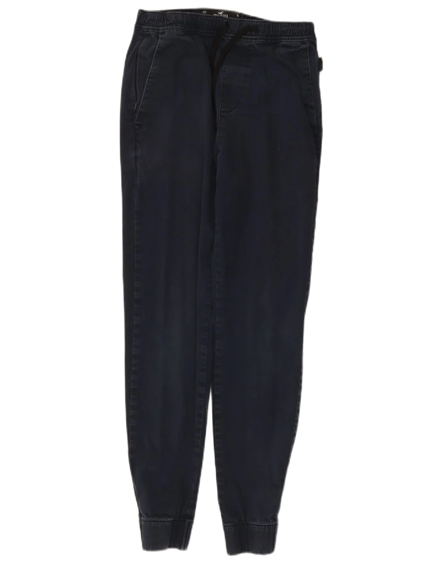 Hollister Womens Joggers Chino Trousers XS W25 L27 Navy Blue Cotton