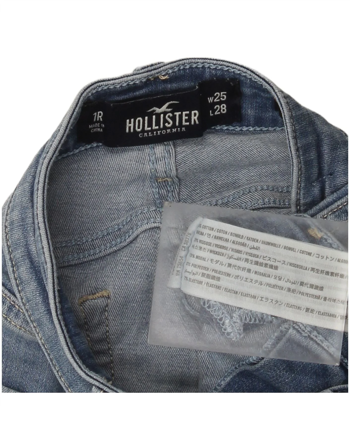 Hollister Womens Skinny Jeans W25 L28 Blue Cotton - Image 3