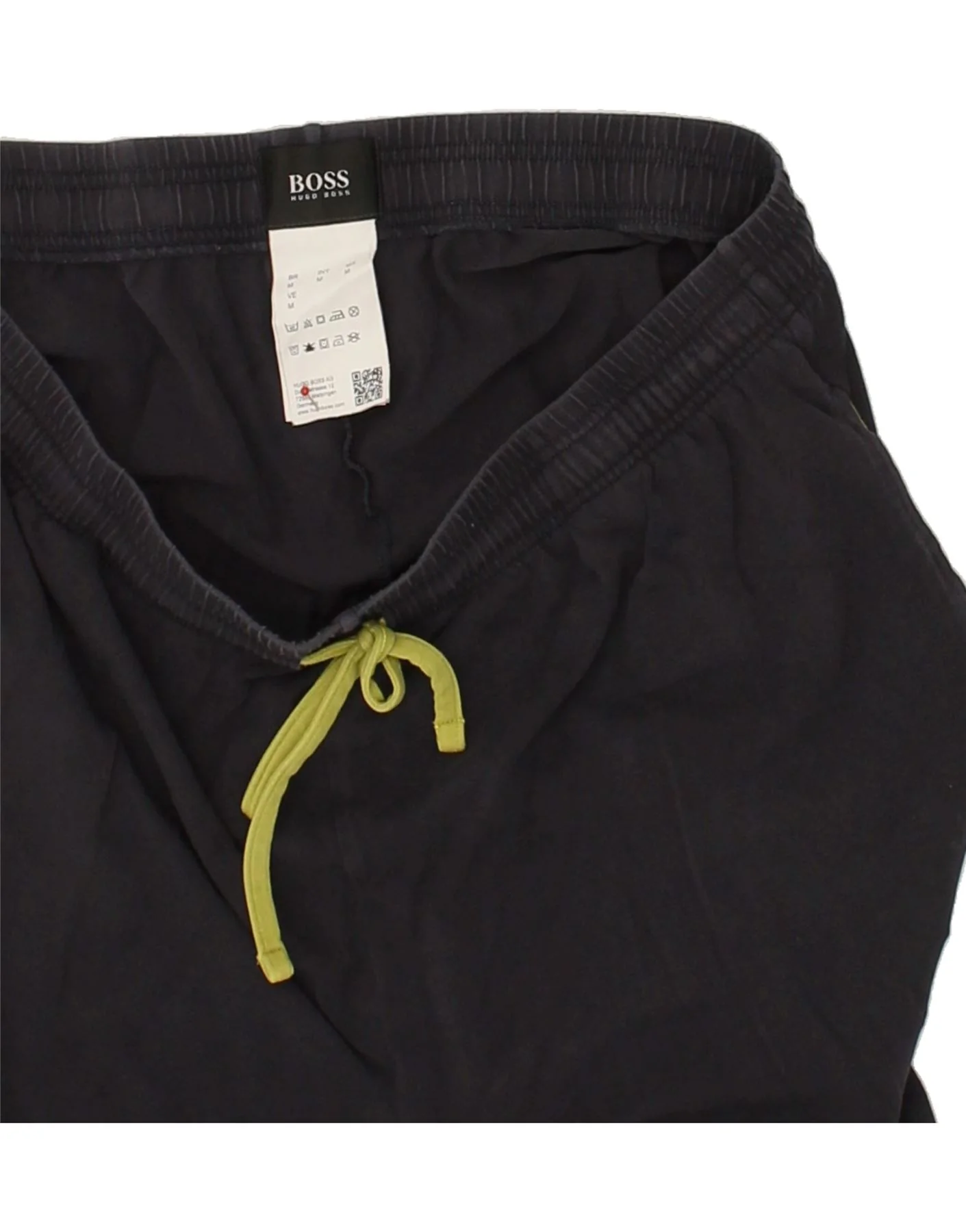 HUGO BOSS Mens Graphic Sport Shorts Small Navy Blue Cotton - Image 3